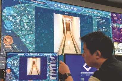 “浦東城市大腦智慧創(chuàng)城指揮系統(tǒng)”后臺及時更新的巡查點位衛(wèi)生問題處理后的圖像信息。.jpg